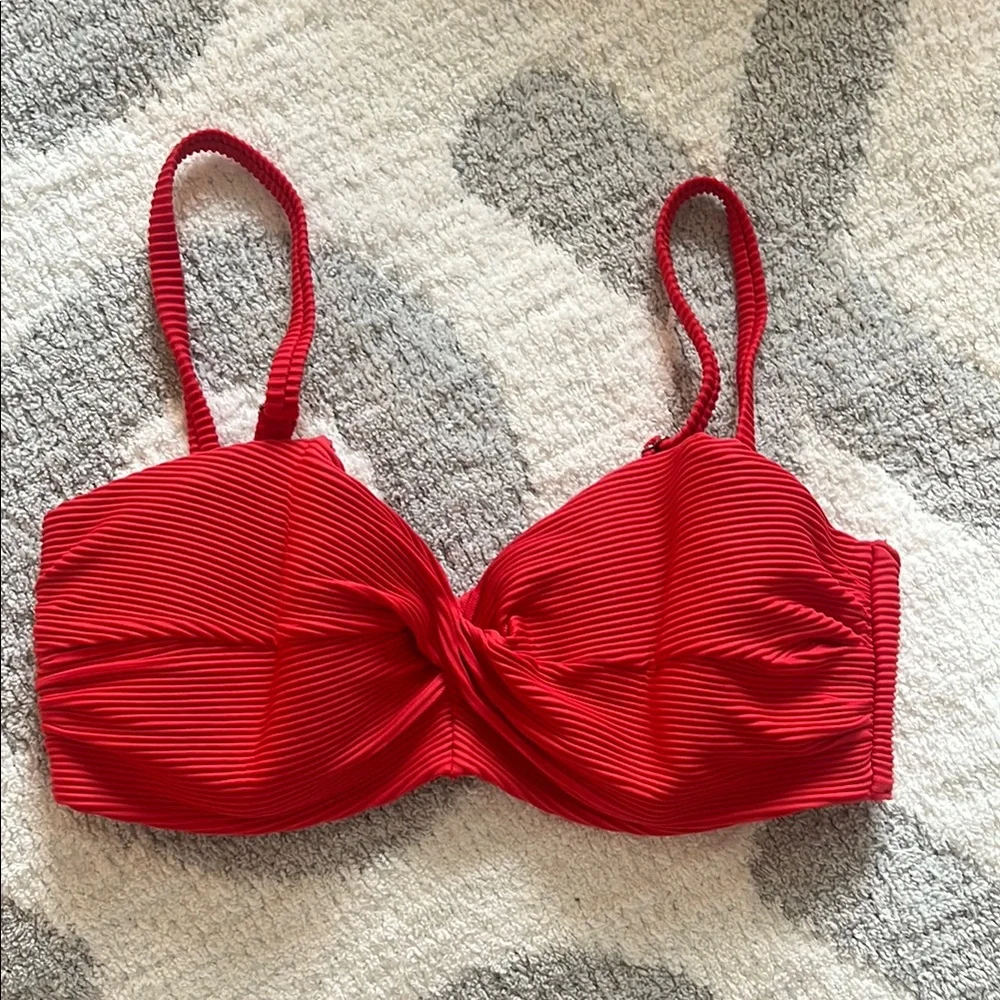 Red Women's Bikini Top - Picture 3 of 4